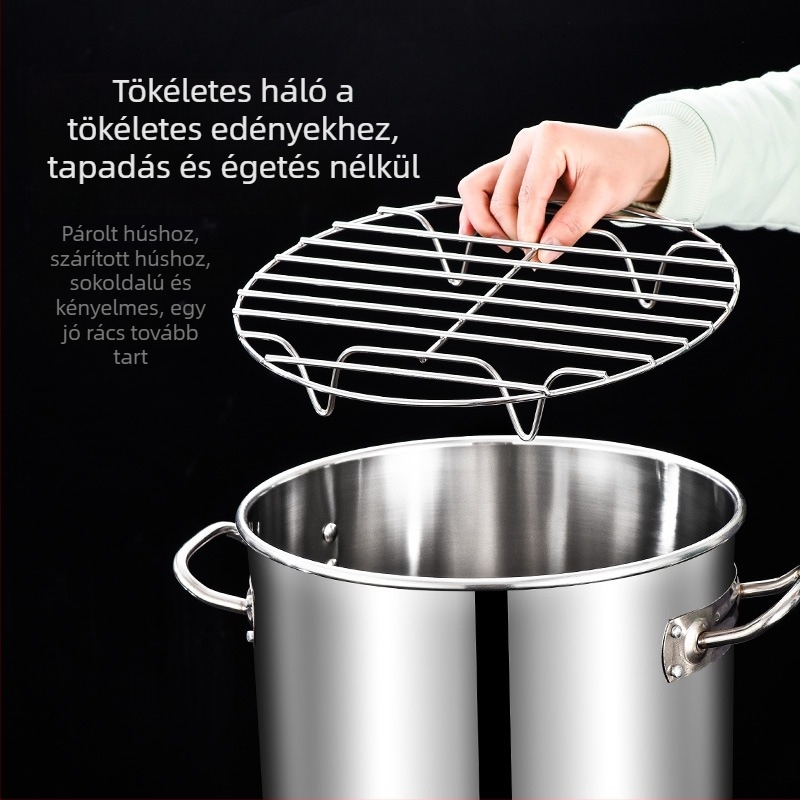 Rozsdamentes acélból készült kerek leveses hordó háló, gőzölő rostély, tapadásmentes alsó és belső hálós rosta sós oldat-tartályokhoz