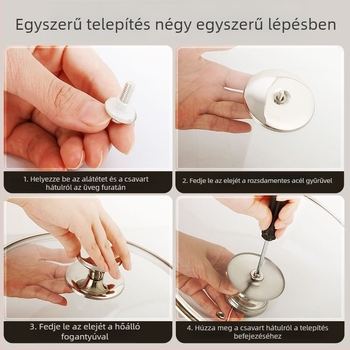 Átlátszó edzett üveg fazékfedő, robbanásbiztos és magas hőmérséklet-álló