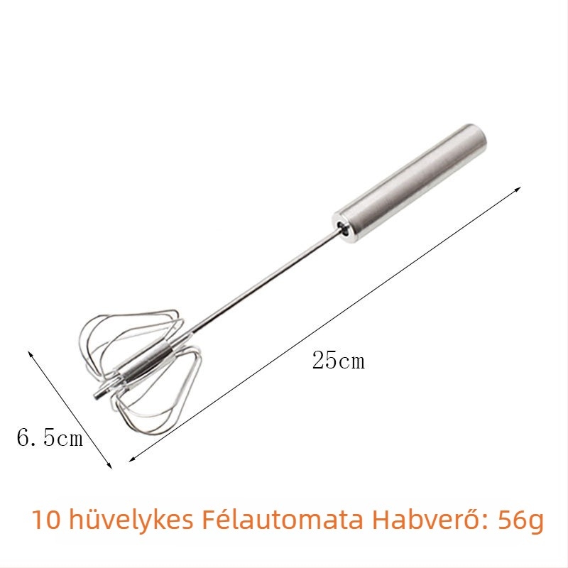 Jiaju kézi forgó tojásfelverő, 10–12 hüvelyk, krémek és szószokhoz