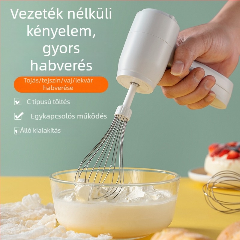 To Shangxing kézi elektromos habverő tojásokhoz, krémhez és süteményekhez, 3 sebesség, modell 008