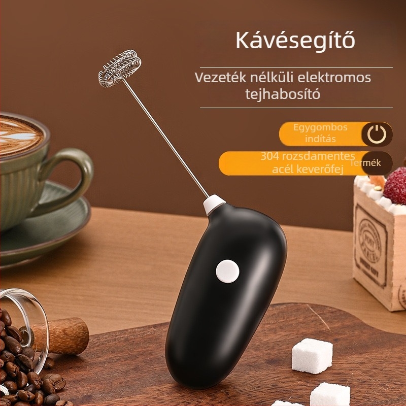 Vezeték nélküli elektromos tojásfelverő és mixer, összecsukható kézi habverő sütéshez