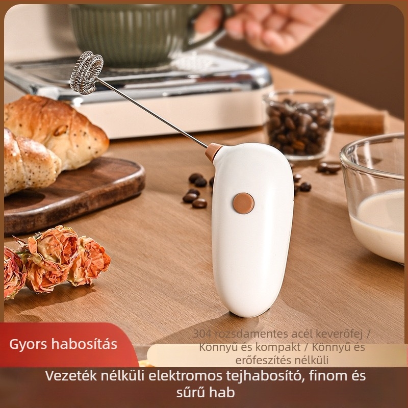 Vezeték nélküli elektromos tojásfelverő és mixer, összecsukható kézi habverő sütéshez