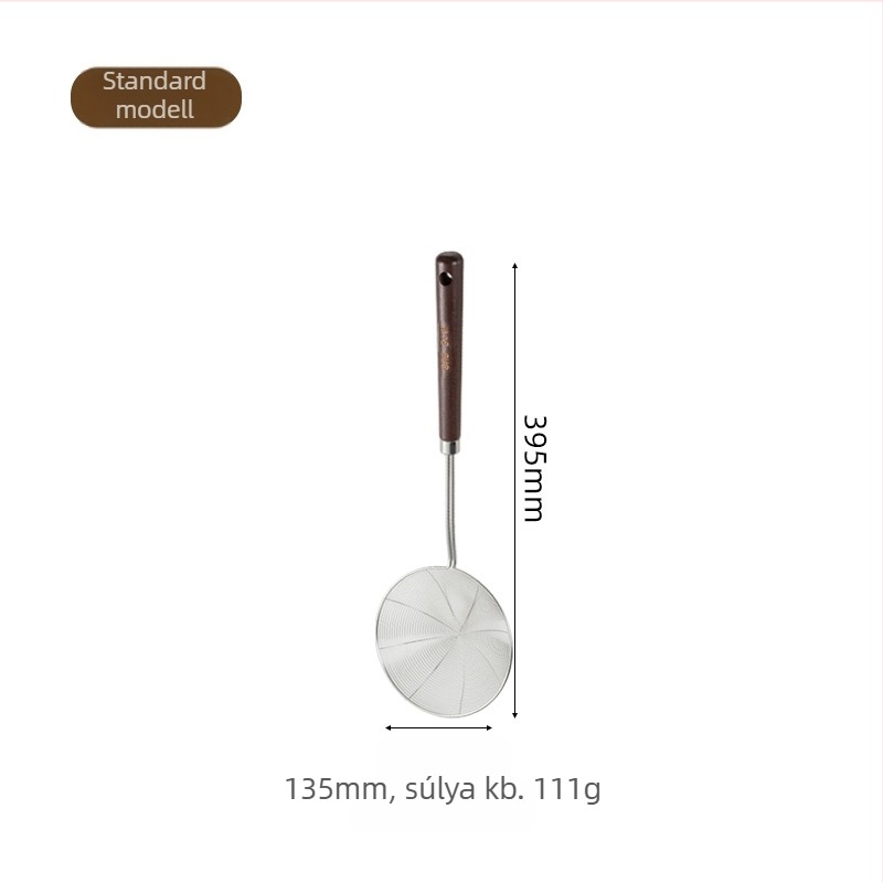 316 rozsdamentes acélból készült nagy konyhai szűrőedény, élelmiszer-minőségű, dumplings, tészta, hot pot és sütés