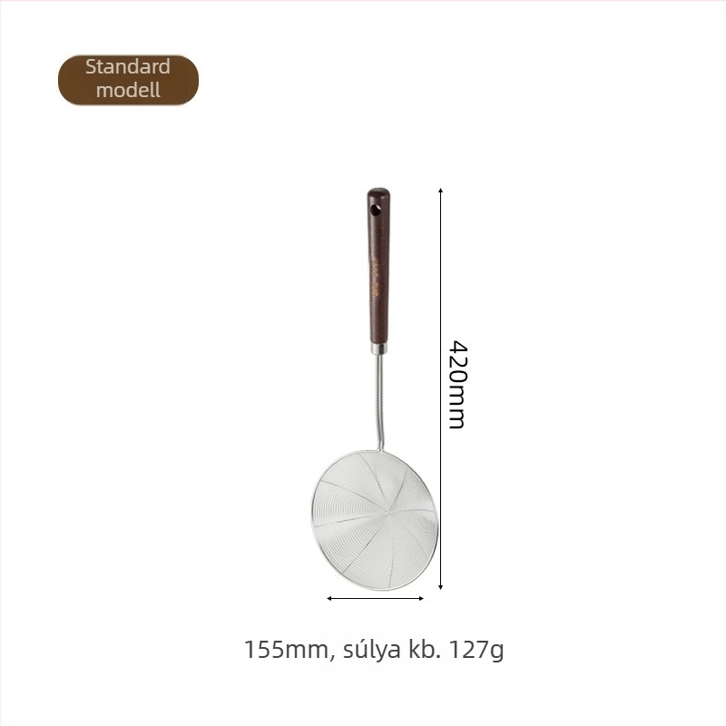 316 rozsdamentes acélból készült nagy konyhai szűrőedény, élelmiszer-minőségű, dumplings, tészta, hot pot és sütés