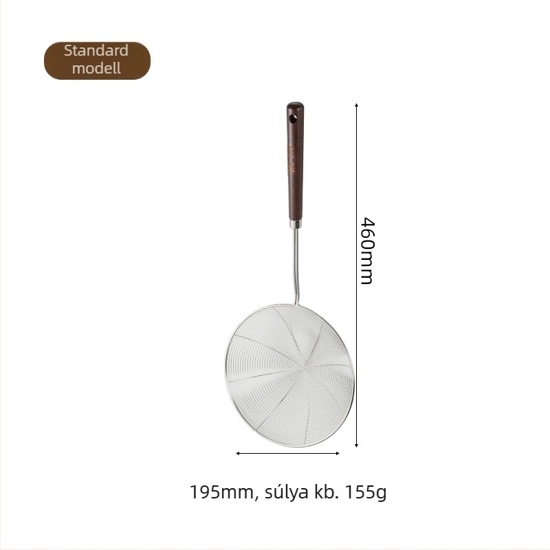 316 rozsdamentes acélból készült nagy konyhai szűrőedény, élelmiszer-minőségű, dumplings, tészta, hot pot és sütés