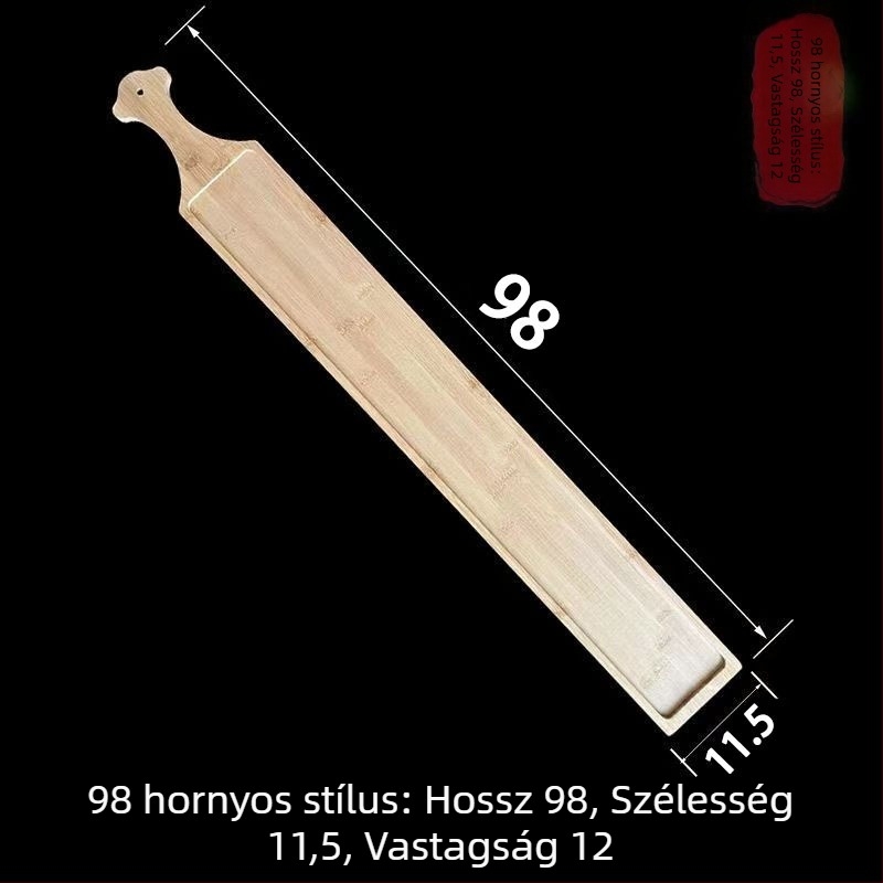 1 méteres bambuszfa tálca tálaláshoz – forró fazékhoz, marhahús- és báránytekercsekhez, sushihoz és grillhez – kreatív tálaló tál