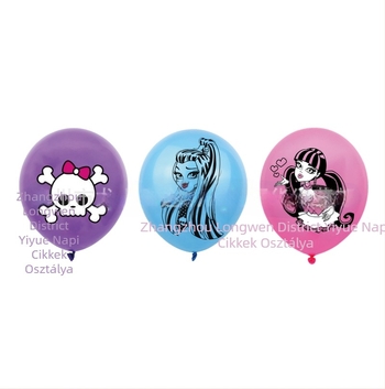 Monster High School születésnapi dekorációk – Zöld tortazászlók (13 × 18 cm)