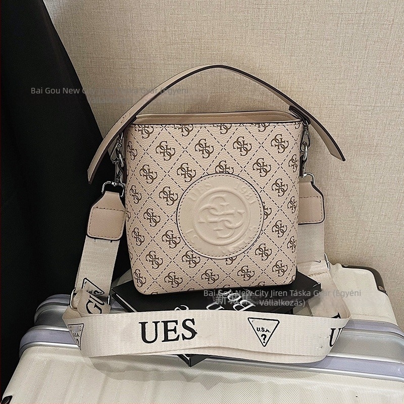 Női színblokkal nyomott bucket táska, kis méret, PU bőr, két vállpánttal hordható, vállon vagy crossbody, cipzárral záródó, függőleges négyzetes forma, utcai stílus, nyár 2025