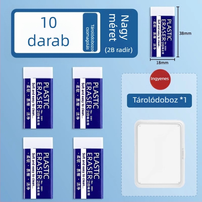 2B radír diákoknak – nyommentes, morzsát nem hagyó, rajzhoz
