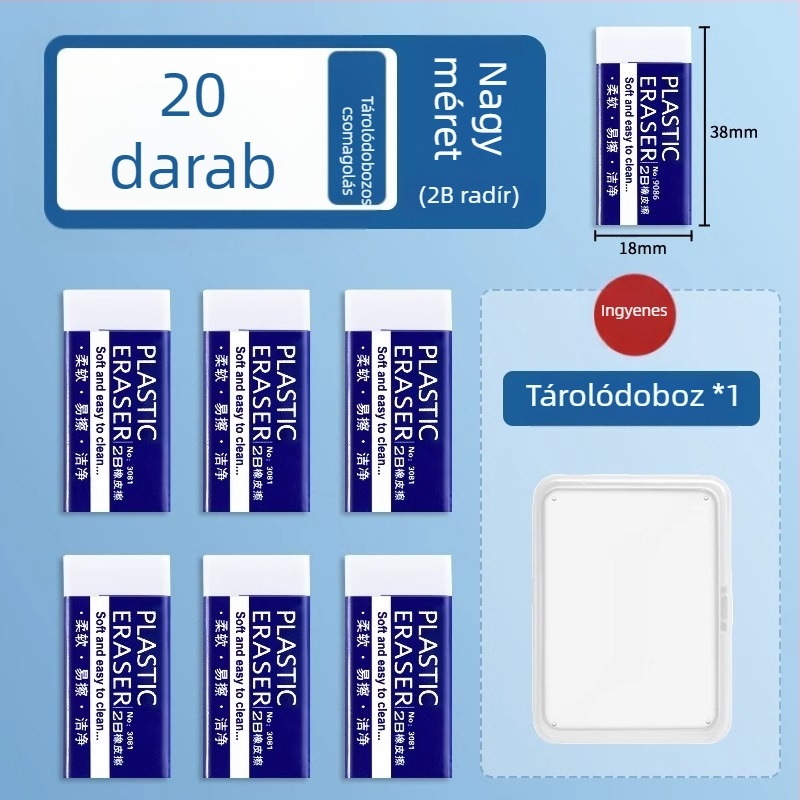 2B radír diákoknak – nyommentes, morzsát nem hagyó, rajzhoz