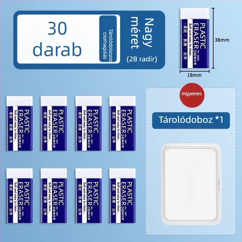 2B radír diákoknak – nyommentes, morzsát nem hagyó, rajzhoz