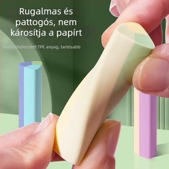 Pormentes háromszög alakú radír fiatal tanulók számára, vázlat és művészethez