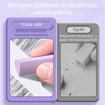 Pormentes háromszög alakú radír fiatal tanulók számára, vázlat és művészethez