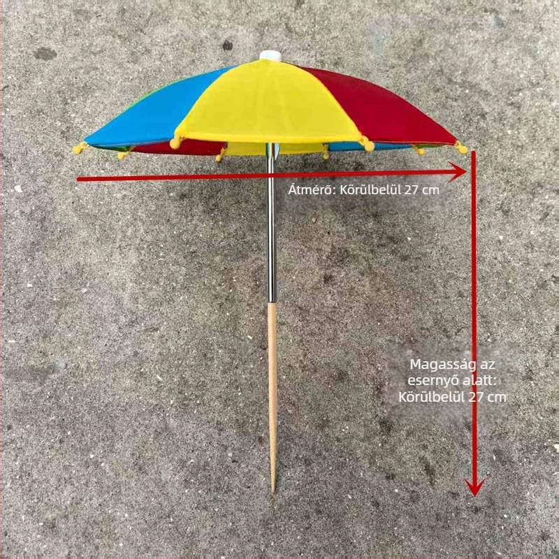 Mini szukkulenses árnyékoló esernyő, vékony kivitel, UV védelem, dekoratív rekvizit kiállításokhoz és babákhoz