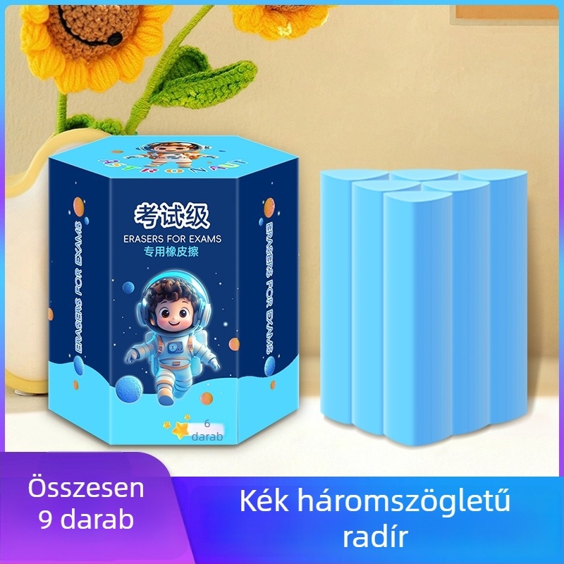 Színes háromszög alakú radír általános iskolai használatra, 2B, nagy méretű gyerekeknek