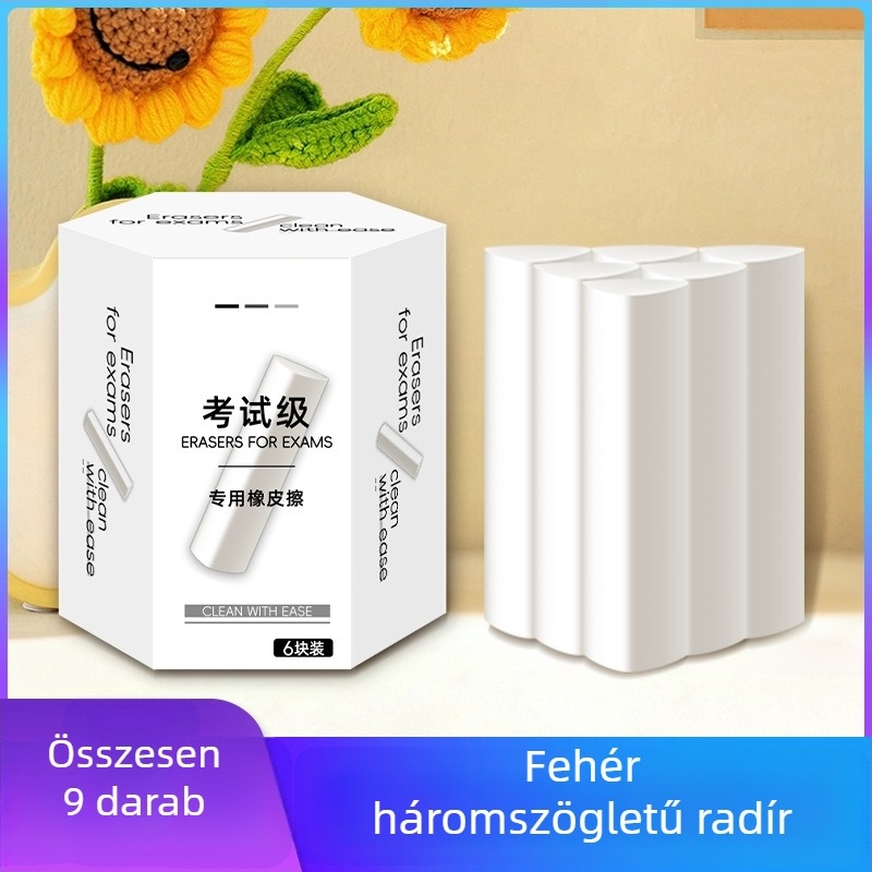 Színes háromszög alakú radír általános iskolai használatra, 2B, nagy méretű gyerekeknek