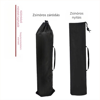 Poliészteres húzózsinóros tároló táska esernyő, összecsukható szék, holdas szék, háromlábú állvány, horgászbot és jóga matrac számára