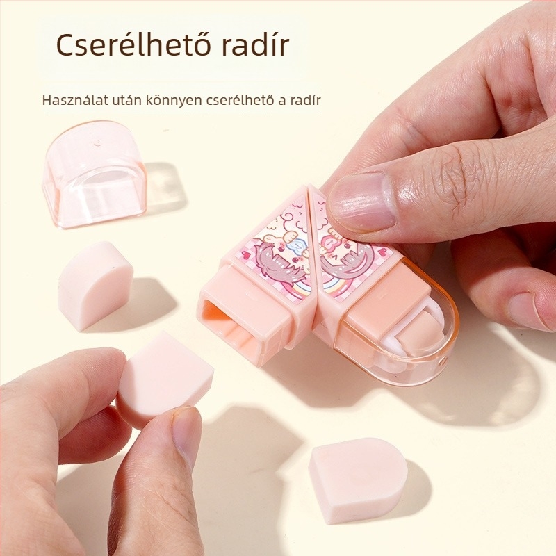 Kedves Mochi radír diákoknak – szív alakú iskolai írószer