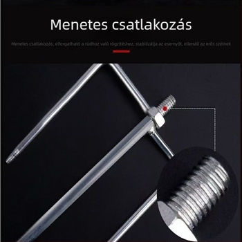 Galvanizált hatszögletű talajtartó horgász esernyőhöz