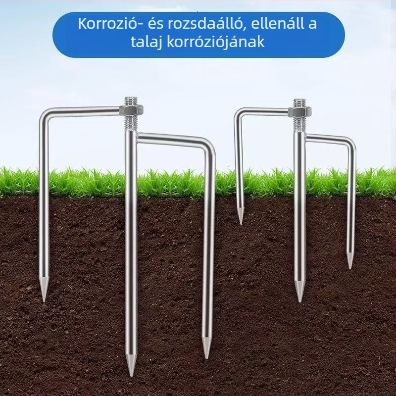 Galvanizált hatszögletű talajtartó horgász esernyőhöz