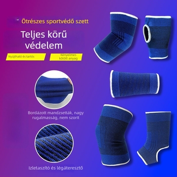 Kosárlabda védőfelszerelés készlet: térd-, csukló-, könyök-, boka- és tenyérvédőkkel edzéshez