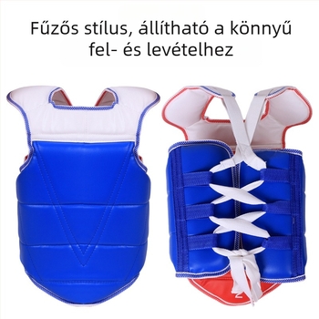 Taekwondo mellvéd hátsó pántokkal – teljes védőfelszerelés, megerősített kivitel