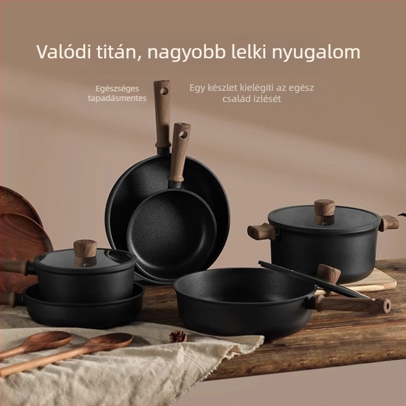 Antiadhézív Titan Tejfőző edény, 3-in-1 kompakt, többfunkciós fazék tészta, párolás és főzéshez, bébiétel készítésére