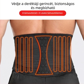 Fitnesz derekára viselhető kompressziós öv, lélegző és rugalmas