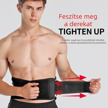Fitnesz derekára viselhető kompressziós öv, lélegző és rugalmas