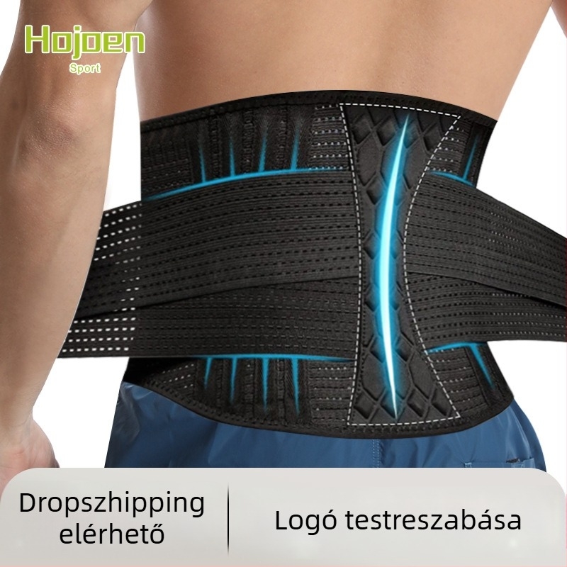 Fitnesz derekára viselhető kompressziós öv, lélegző és rugalmas