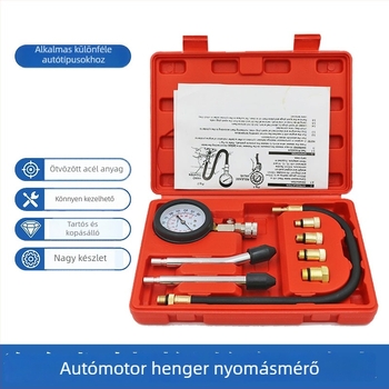 Cilindernyomás-mérő autókhoz és motorkerékpárokhoz – benzinmotorok diagnosztikája