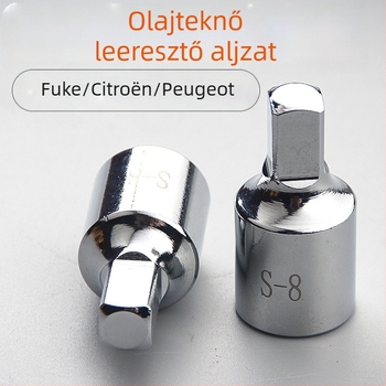 8 mm-es négyszögletes olajtartály-leeresztő csavar szerelőkulcs – autójavító eszköz