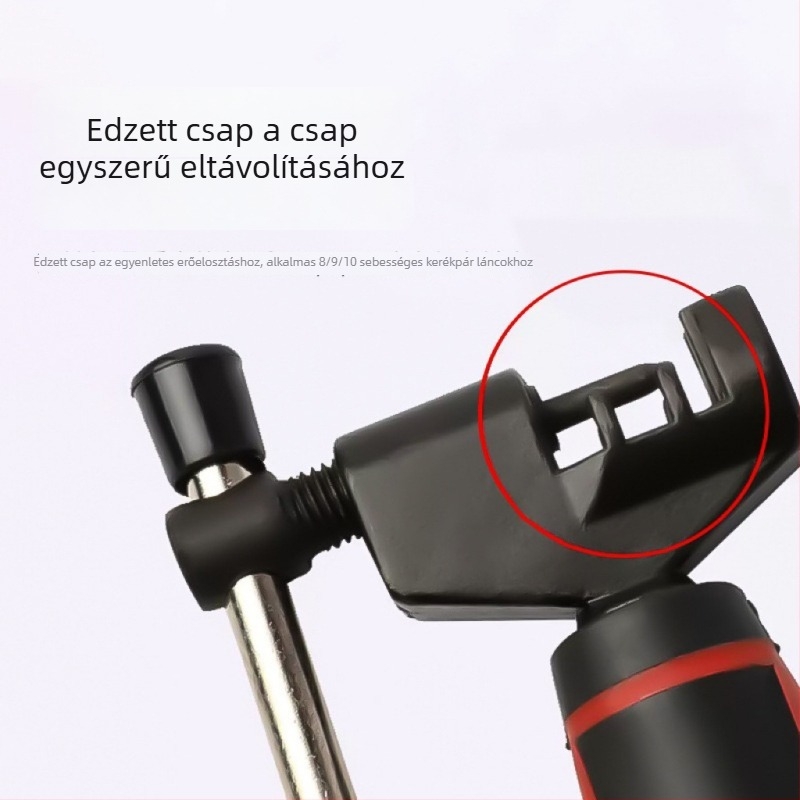 Út- és hegyi kerékpár láncvágó és láncszakító eszköz – telepítés, szétszerelés és egysebességes lánc javítása