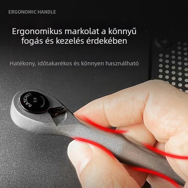 Autó javító szerszámkészlet racsnis kulcs és torx fejjel, 22 az 1-ben