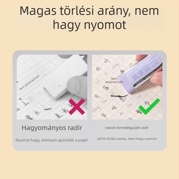 Deli színes morzsás radír – téphető, aranyos, gyerekeknek, kevés morzsa, nem hagy nyomokat