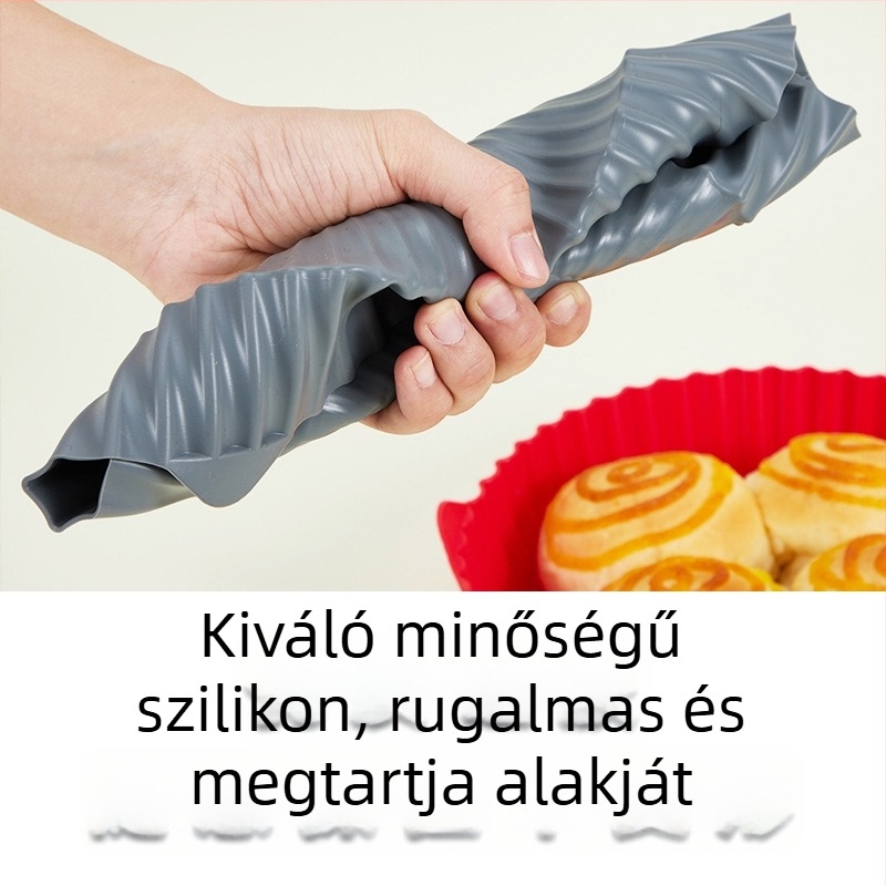 Silikon lap az air fryerhez, magas hőmérsékleten ellenálló, élelmiszer-minőségű szilikon, nagy és kis méretek, otthoni használatra