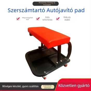 Többcélú hordozható autójavító szék szerszámtartóval