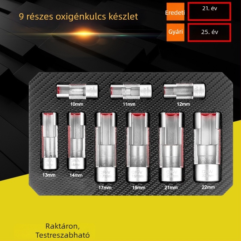  Oxigén-szenzor kulcs és dízel befecskendező cső hexagonos szerszám autójavításhoz