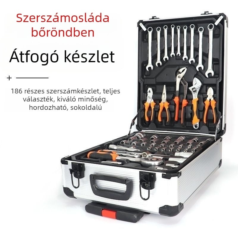 187 darabos autószerszámkészlet tokban