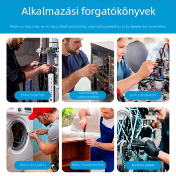 14 az 1-ben racsnis csavarhúzó készlet kereszttalpú és különleges bitfejekkel, sokoldalú otthoni és autó javításokhoz