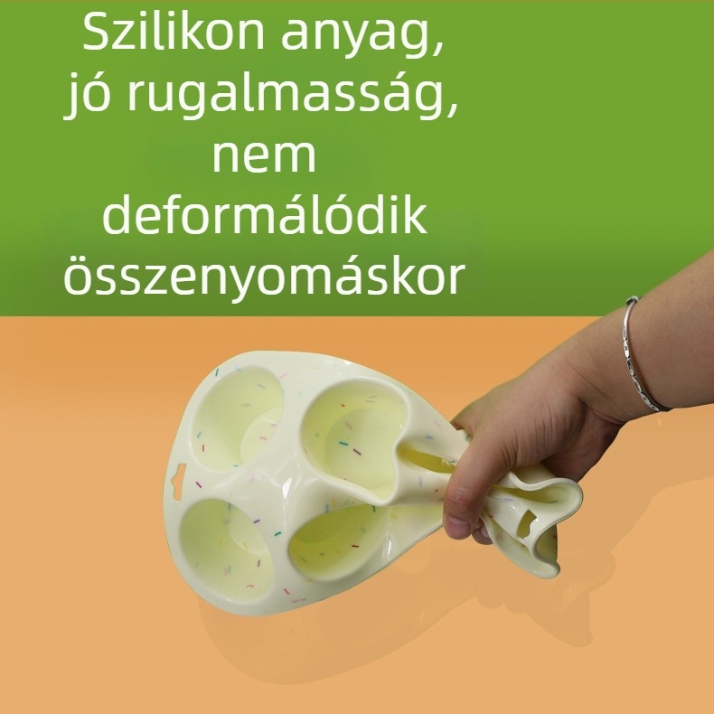 Kétszínű szilikon sütemény forma szifon torta, keksz, muffin és kenyér készítéséhez – kör alakú, magas hőállóságú