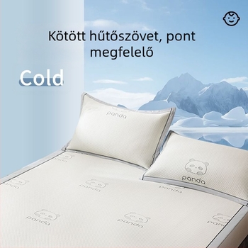 Nyáron hűs Panda Ice Silk matrac, mosható, összecsukható, puha otthoni használatra