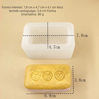 Szilikon sütőforma: eper-tejes rúd, epres töltött keksz és mousse torta