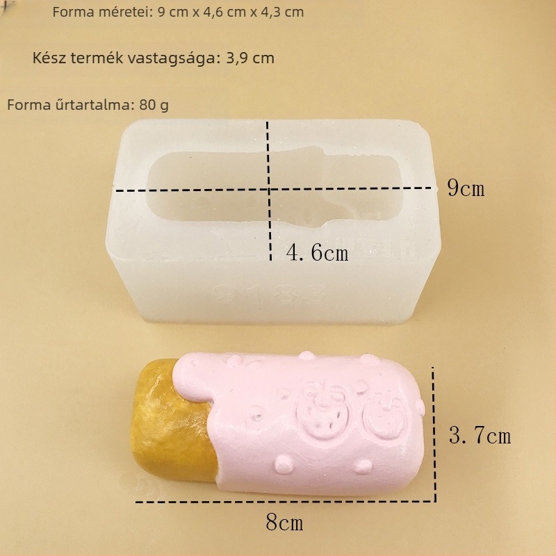 Szilikon sütőforma: eper-tejes rúd, epres töltött keksz és mousse torta