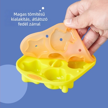 Űrtartó szilikon babaélelmezési forma űrhajós dizájnnal, hőálló, gőzöléshez és sütéshez — formák párolt süteményekhez, rizses süteményekhez és kolbászokhoz