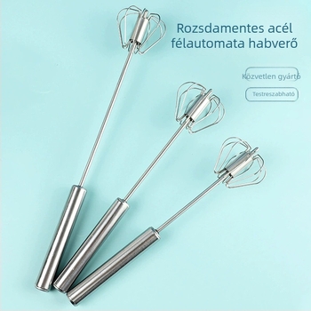 Fél-automat tojásfelverő, kompakt kézi mixer rozsdamentes acélból