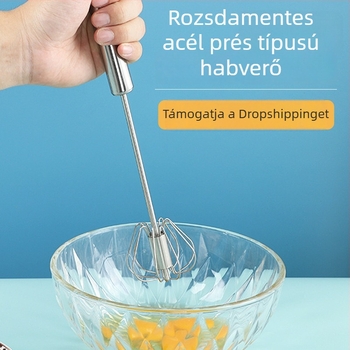 Fél-automat tojásfelverő, kompakt kézi mixer rozsdamentes acélból