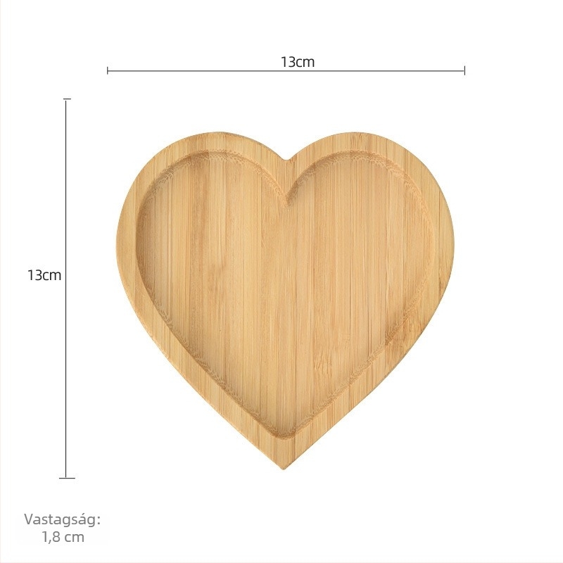Bambuszfa étkészlet – reggeliző tál és pizza- vagy kenyértál, modern, minimalist stílusú, egyedi alakú, nyugati ételekhez, nassolnivalókhoz és délutáni teához