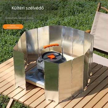 Kültéri szélvédő gázfőzőhöz – kempingezéshez