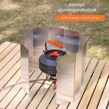 Kültéri szélvédő gázfőzőhöz – kempingezéshez